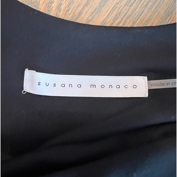 Susana Monoco Scoop Back Crop Top Black from Nordstrom size L (runs small) - Picture 6 of 7